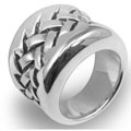 Scott Kay Sterling Silver Double Stitch Weave Ring