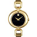 Movado Vivo Women's Black Dial Goldtone Watch