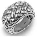 Scott Kay Silver Wide Basket Weave Ring