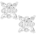 Sterling Silver Cubic Zirconia Stud Earrings