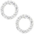 Sterling Silver Pave Cubic Zirconia Earrings