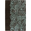 Hand-tufted Contemporary Hiroshi Wool Rug (8' Round)