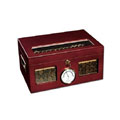 100 Cigar Cherry Matte Finish Glass Top Humidor