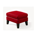 Cranberry Red Stationary Ottoman