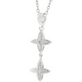 Sterling Silver Cubic Zirconia Star Necklace