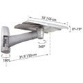 21-inch Rotate/ Swivel and Tilt Pro TV Wall Mount