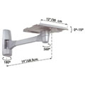 17-inch Rotate/ Swivel and Tilt Pro TV Wall Mount