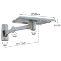 27-inch 3-way Adjustable Tilt TV Wall Mount