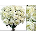 Bouquet of 24 White Roses