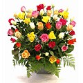 Bouquet of 24 Fresh Assorted Roses