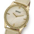 Buffalo Spotlight Women's Leather Cream Dial Watch