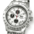 Roots Regatta Men's Steel White Dial Chronograph Watch