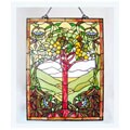 Tiffany-style Life Tree Stained Glass Window Panel