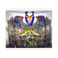 Tiffany-style Stained Glass Fireplace Screen