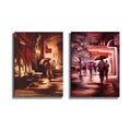 Jessen 'Greenwich Village' and '2nd St Drizzle' Canvas Set