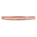 10k Rose Gold 1/10ct TDW Diamond Wedding Band (J-K, I2-3)