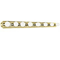 Race 8-light Bath Bar Light Fixture with Polished Brass Finish