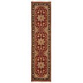Hand-knotted Jowai Hand-spun Wool Runner (3' x 10')