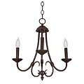 Madrid 3-light Candle Chandelier with Bronze Finis