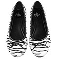 Not of This World Zebra Print Women's Ballet Flats