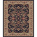 Sultanabad Black Polypropylene Rug (5'3 x 7'3)
