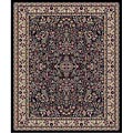 Sarouk Black Polypropylene Rug (5'3 x 7'3)