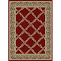 Red Vine Polypropylene Rug (7'10 x 10'10)