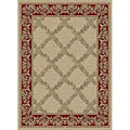 Ivory Vine Polypropylene Rug (7'10 x 10'10)