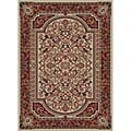 Ivory Floral Rug (3'11 x 5'3)