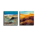 Camps 'White Sands' and 'Light at Dusk' Canvas Set