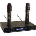 PylePro Dual VHF Wireless Microphone System (Refurbished)