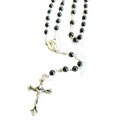 Silverplated 6 mm Flower Beads Rosary