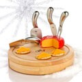 Wolfgang Puck 5-piece Cheese Knife and Board Set (Refurbished)