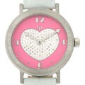 Lucien Piccard Pave Crystal Heart Dial Watch