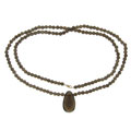 14k Yellow Gold Smokey Quartz Necklace