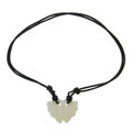 Carved Mother of Pearl Butterfly Pendant