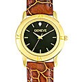 Geneve Men's Goldtone Case Watch