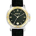 Geneve Men's Two-tone Stainless Steel Case Watch