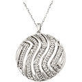Sterling Silver 1/5ct TDW Diamond Necklace