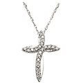 Sterling Silver 1/6ct TDW Diamond Necklace