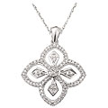 Sterling Silver 1/4ct TDW Diamond Necklace