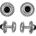 Scott Kay Sterling Silver Men's Onyx Cuff Links