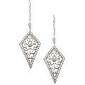 Sterling Silver 1/4ct TDW Diamond Drop Earrings (H-I, I1)