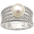 Sterling Silver 1/6ct TDW Diamond Frieda Ring