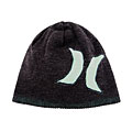 Hurley 'Raindrop' Charcoal/ Mint Beanie