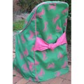 Pink/ Green Crab Folding Chair Covers (Set of 4)