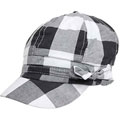 Adi Designs Black and White Plaid Poppy Hat