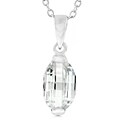 Sterling Silver Cubic Zirconia Drop Necklace