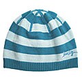 Hurley 'Charms' Teal/ Baby Blue Striped Beanie