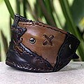 'Crisscross' Leather Bracelet (Thailand)